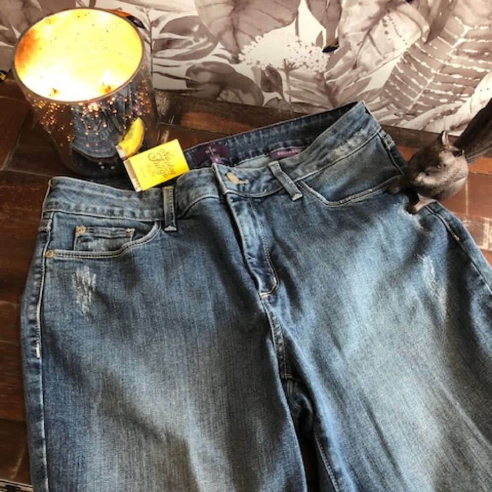 NYDJ Boyfriend Jeans, Relaxed Straight Cut Size 8